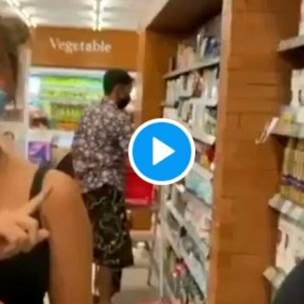 Video: Por pintarse un cubrebocas para entrar a una tienda, influencer podría ser deportada