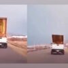 El video de una mujer que enfurece luego de que un cuadro de la Virgen de Guadalupe, cae de una camioneta, se viraliza en redes sociales