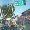 Aparatoso accidente en la carretera Playa del Carmen-Tulum (VIDEO).