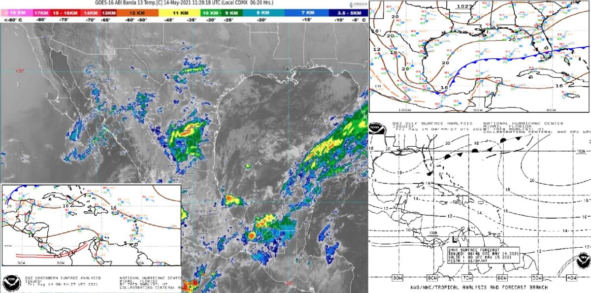 Pronóstico del clima para hoy viernes 14 de mayo en Quintana Roo; se previenen algunas lluvias ligeras después del mediodía.