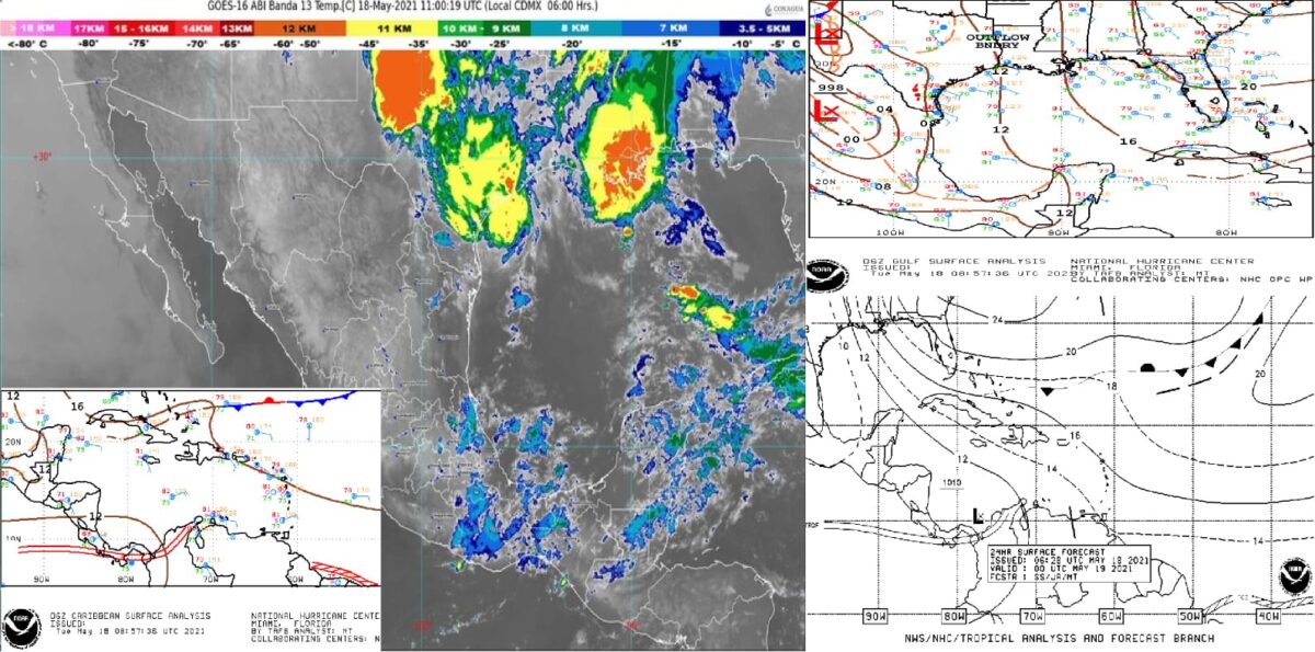 Pronóstico del clima para hoy martes 18 de mayo en Quintana Roo; hay probabilidad de chubascos en la zona Norte de la entidad.