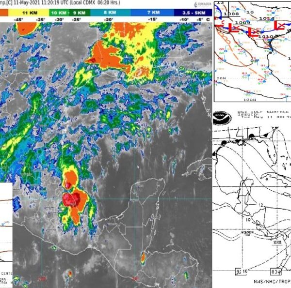 Pronóstico del clima para hoy martes 11 de mayo en Quintana Roo.