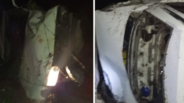 Accidente automovilístico en tramo carretero Kantunilkín a San Pedro.