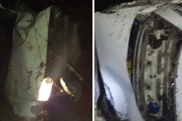 Accidente automovilístico en tramo carretero Kantunilkín a San Pedro.