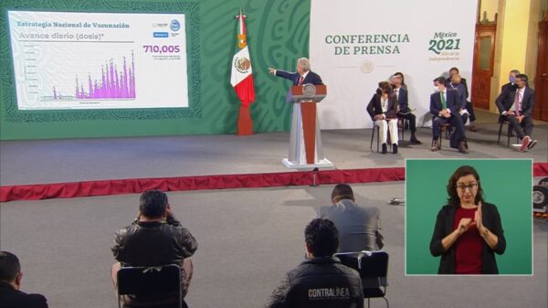 Ayer se rompió récord con 710 mil vacunados en un día: AMLO