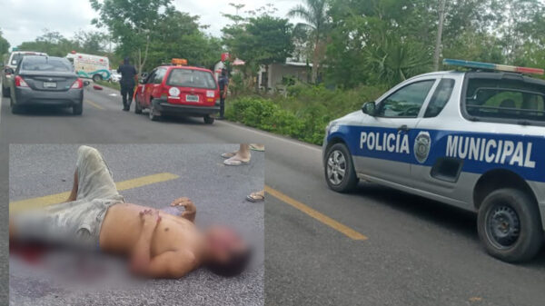 Atropellan a motociclista cerca de Valladolid Nuevo