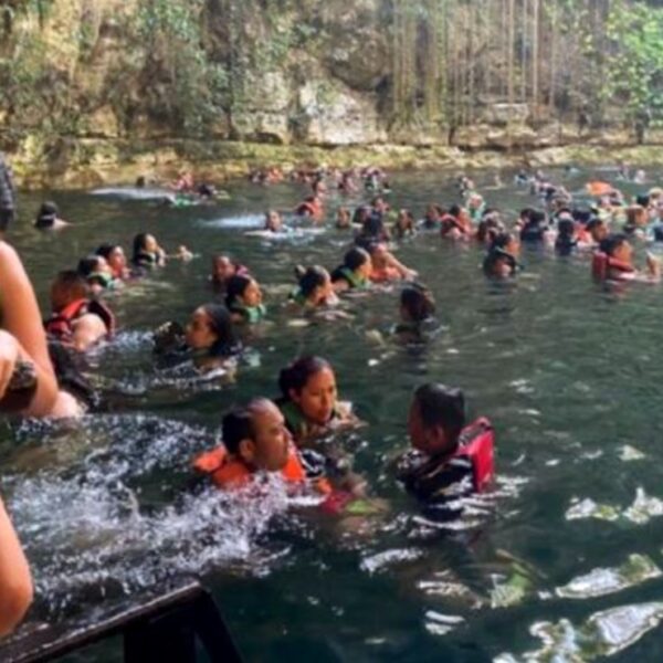 Denuncian el incumplimiento de medidas sanitarias contra Covid en el Cenote Ik-Kil