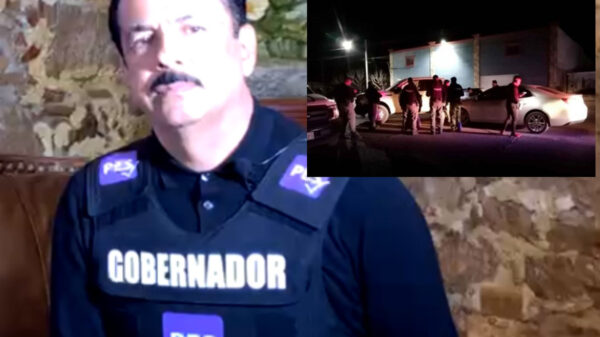 A chaleco, blindado, hace campaña electoral candidato en Sinaloa