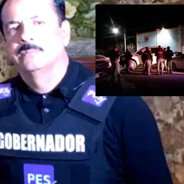 A chaleco, blindado, hace campaña electoral candidato en Sinaloa