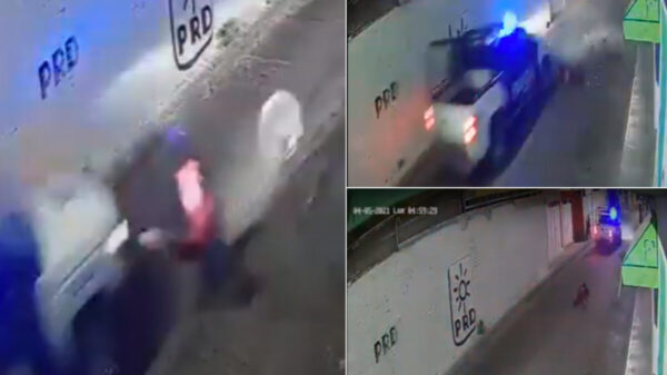 Policías atropellan a ciclista y se dan a la fuga, en Guanajuato