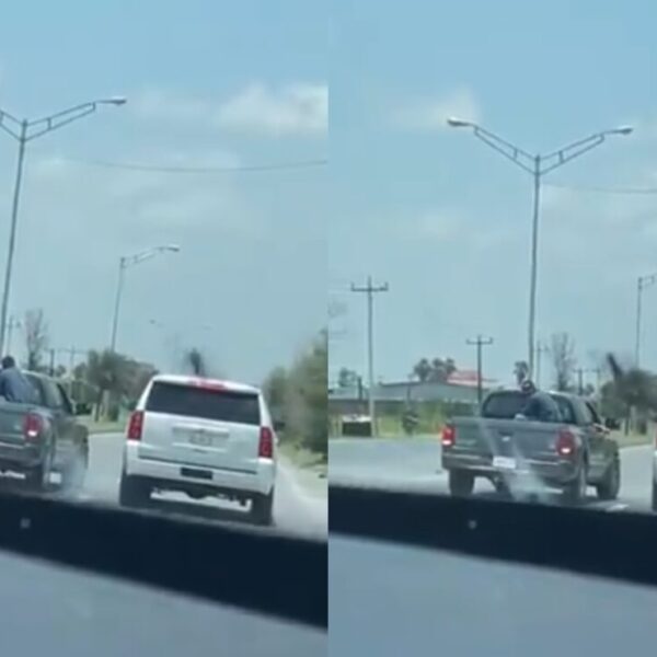 Detienen hombres armados a Mario Delgado y su comitiva