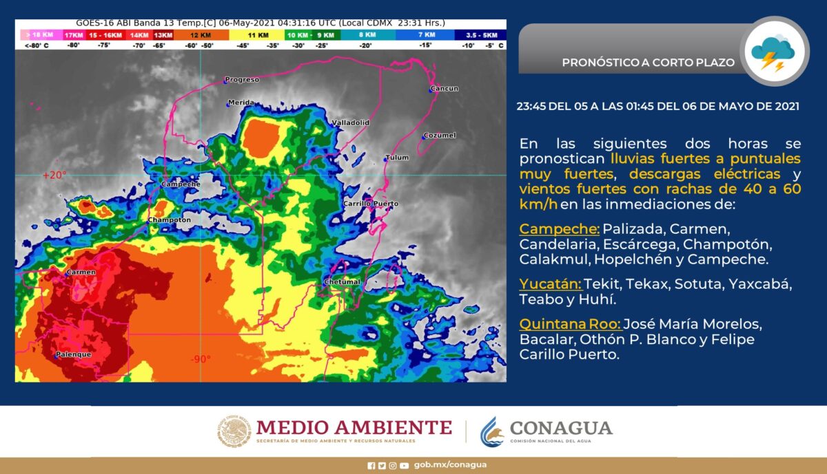 Pronóstico del clima para hoy jueves 6 de mayo en Quintana Roo; seguirán las altas temperaturas sin probabilidades de lluvias para la región.