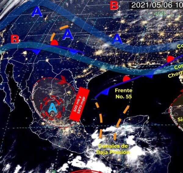 Pronóstico del clima para hoy jueves 6 de mayo en Quintana Roo.