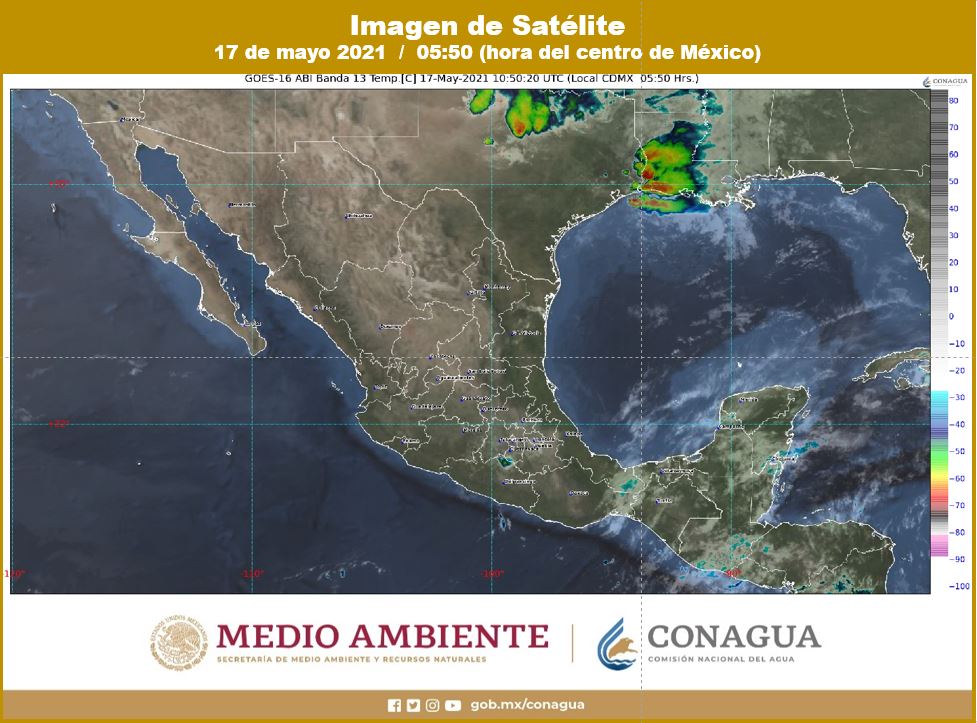 Pronóstico del clima para hoy lunes 17 de mayo en Quintana Roo; se prevén algunas lluvias ligeras, sobre todo en la Zona Norte de la entidad.