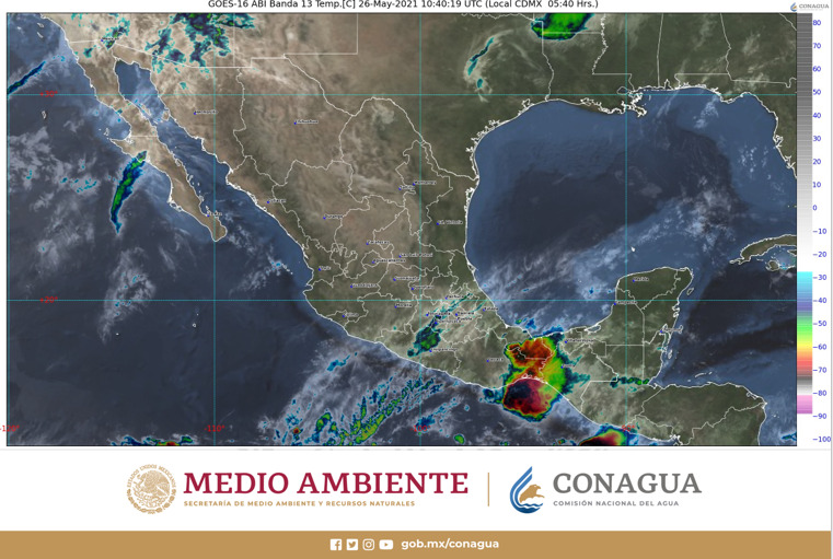 Pronóstico del clima para hoy miércoles 26 de mayo en Quintana Roo; se esperan temperaturas calurosas con posibilidad de algunos chubascos.
