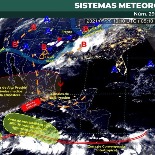 Quintana Roo: Pronóstico del clima para hoy viernes 28 de mayo.
