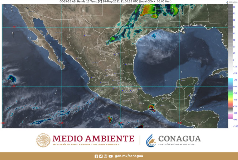 Quintana Roo: Pronóstico del clima para hoy viernes 28 de mayo; cielo parcialmente nublado durante el día y probabilidad de lluvias aisladas.