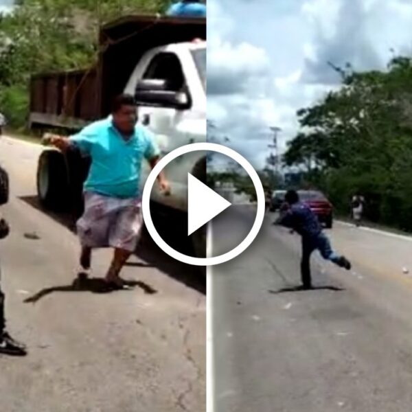 VIDEO: Se registra enfrentamiento entre Priistas y Panistas en Tixcacalcupul