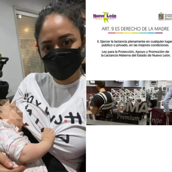 Discriminan en VivaAerobus a mujer por estar lactando a su bebé