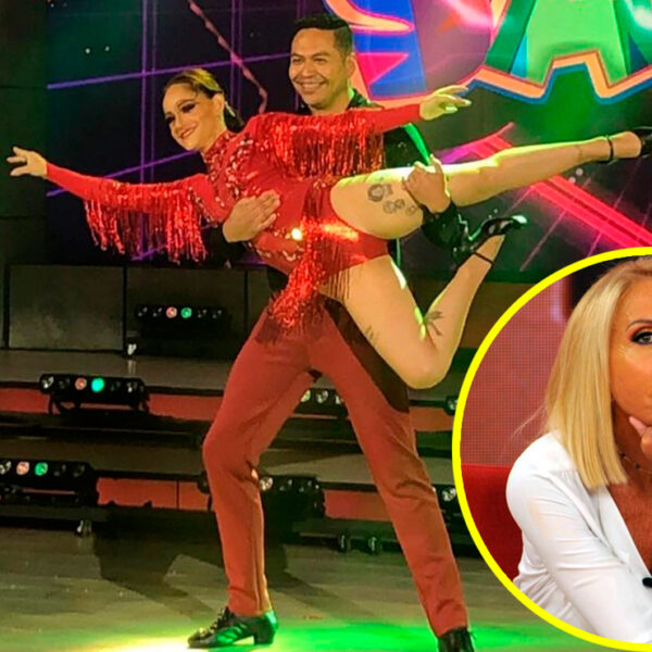 Lolita Cortés le da cátedra de baile a Laura Bozzo