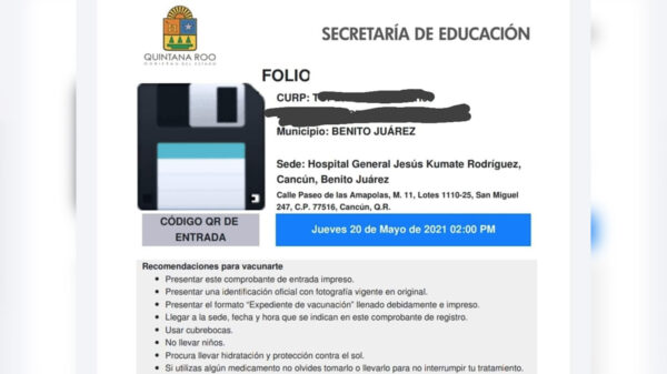 Avanza registro de personal educativo para vacunación covid-19 en Quintana Roo