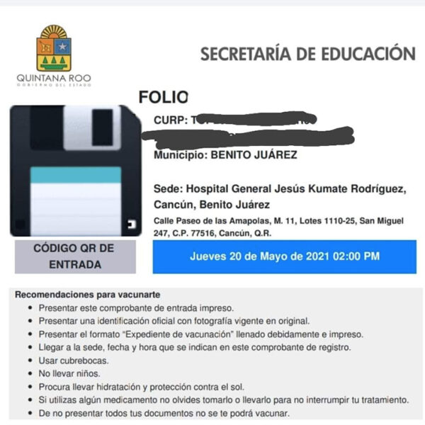 Avanza registro de personal educativo para vacunación covid-19 en Quintana Roo