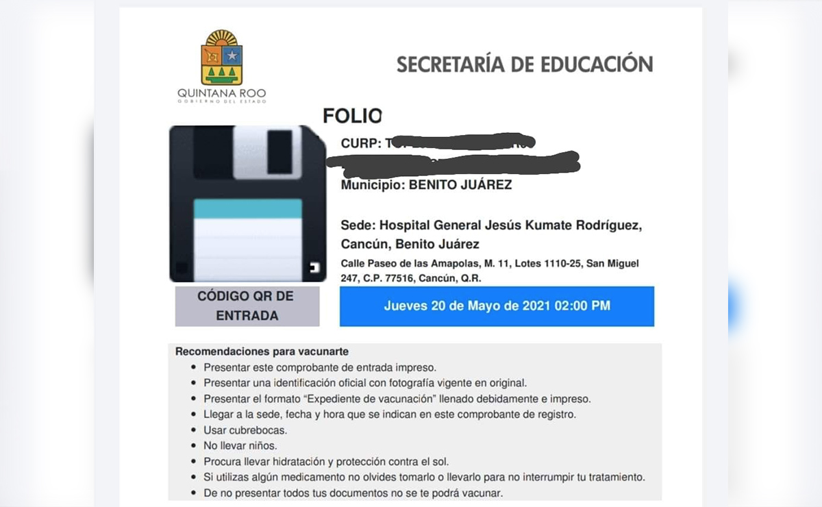 Avanza registro de personal educativo para vacunación covid-19 en Quintana Roo