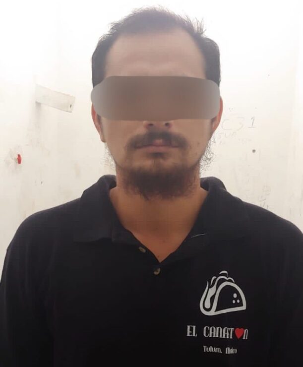 Vinculan a proceso a sujeto que agredió a su pareja en calles de Tulum; Olof “G” fue vinculado a proceso por el delito de violencia familiar.