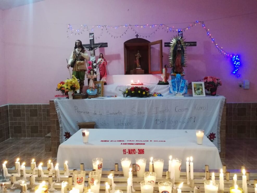 En Kantunilkín ofrecen viandas en honor a San Isidro Labrador; por segundo año consecutivo se suspendieron las actividades festivas.