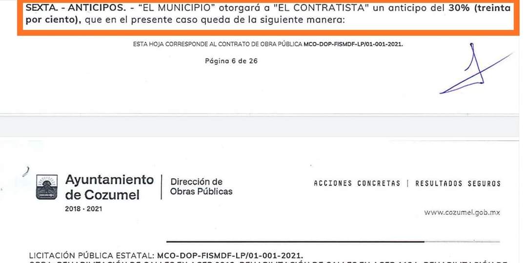 Cozumel: Posible desvío de recursos públicos para campaña política; destinan 10 millones de pesos para una obra fantasma en la 65 avenida.
