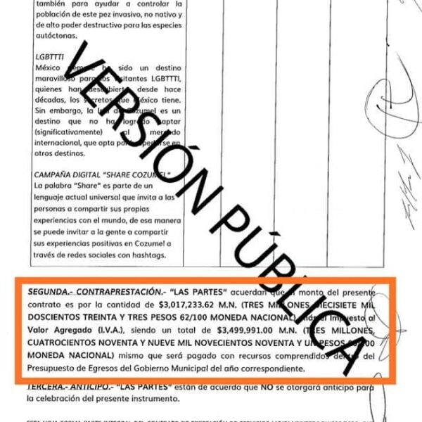 En plena pandemia gasta Pedro Joaquín 3.5 mdp en supuesta promoción turística.