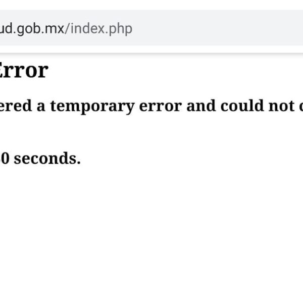 Colapsa de nuevo página de registro para la vacuna contra el Covid-19.