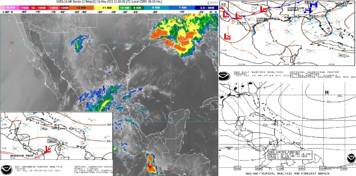 Pronóstico del clima para hoy lunes 10 de mayo de 2021 en Quintana Roo; tiempo caluroso y sin probabilidades de lluvias en la entidad.