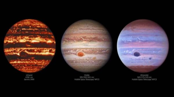 La NASA reveló nuevas imágenes de Júpiter, en la que se aprecian increíbles paisajes de ese planeta que ha fascinado a la humanidad