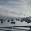 En redes sociales se viralizaron las imágenes de lo que fue calificado como un tsunami de nubes, lo que generó asombro a los habitantes