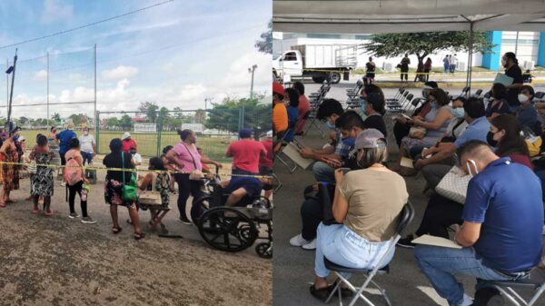 Contrastaste jornada de vacunación a adultos de 50 años y la de personal educativo