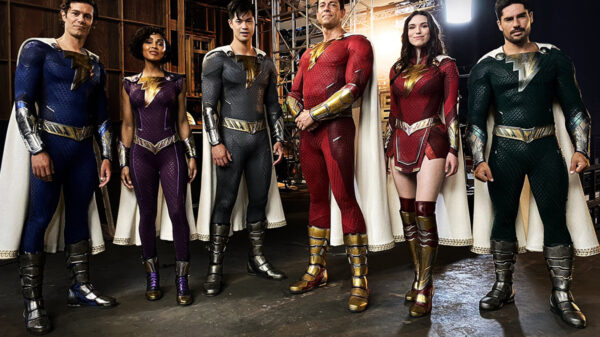 Filtran imagen de los actores con trajes en ‘Shazam: Fury of the Gods’