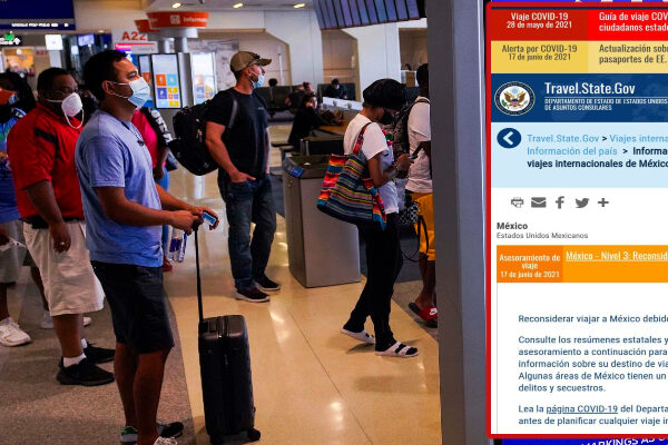 EU alerta a sus viajeros por Covid-19 en inseguridad en Quintana Roo.