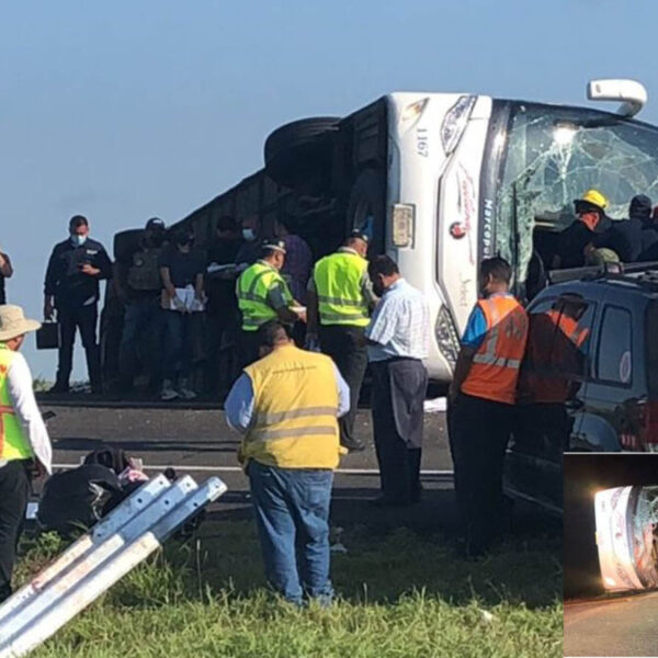 Trágico accidente en Reynosa; vuelca autobús, 12 muertos