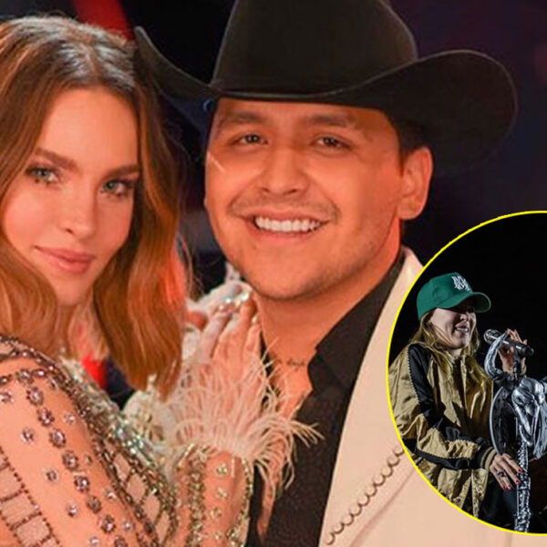 Belinda se come a besos a Christian Nodal en pleno concierto