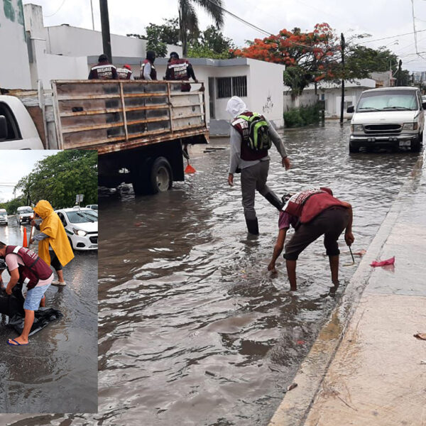 Cancún: Despliega ayuntamiento brigadas de limpieza de pozos pluviales
