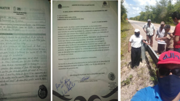 En El Ideal piden contemplar caminos de acceso dentro del Tren Maya.