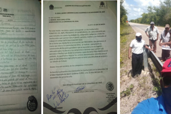 En El Ideal piden contemplar caminos de acceso dentro del Tren Maya.