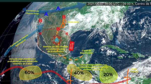 Zona de inestabilidad no representa riesgo para Quintana Roo.
