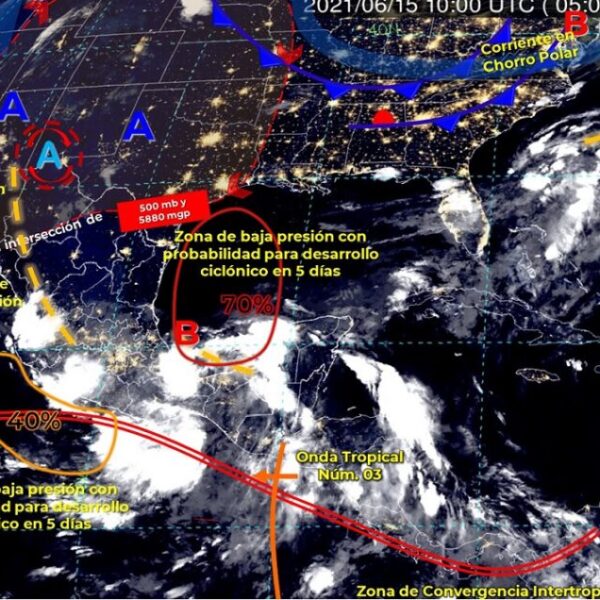 Clima: Posibilidad de lluvias aisladas para hoy en Quintana Roo.