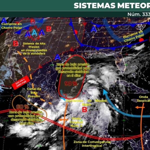 #Clima: Continuarán las lluvias intensas en Quintana Roo.
