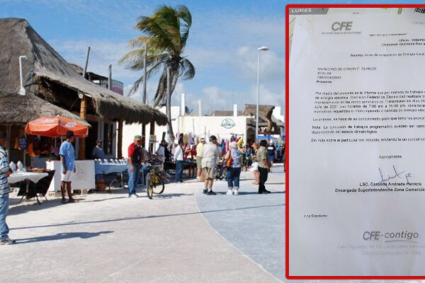 ATENCIÓN: Dejará la CFE sin luz por 4 días a Mahahual e Xcalak.