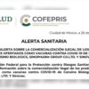 Cofepris alerta sobre venta de falsas vacunas covid-19