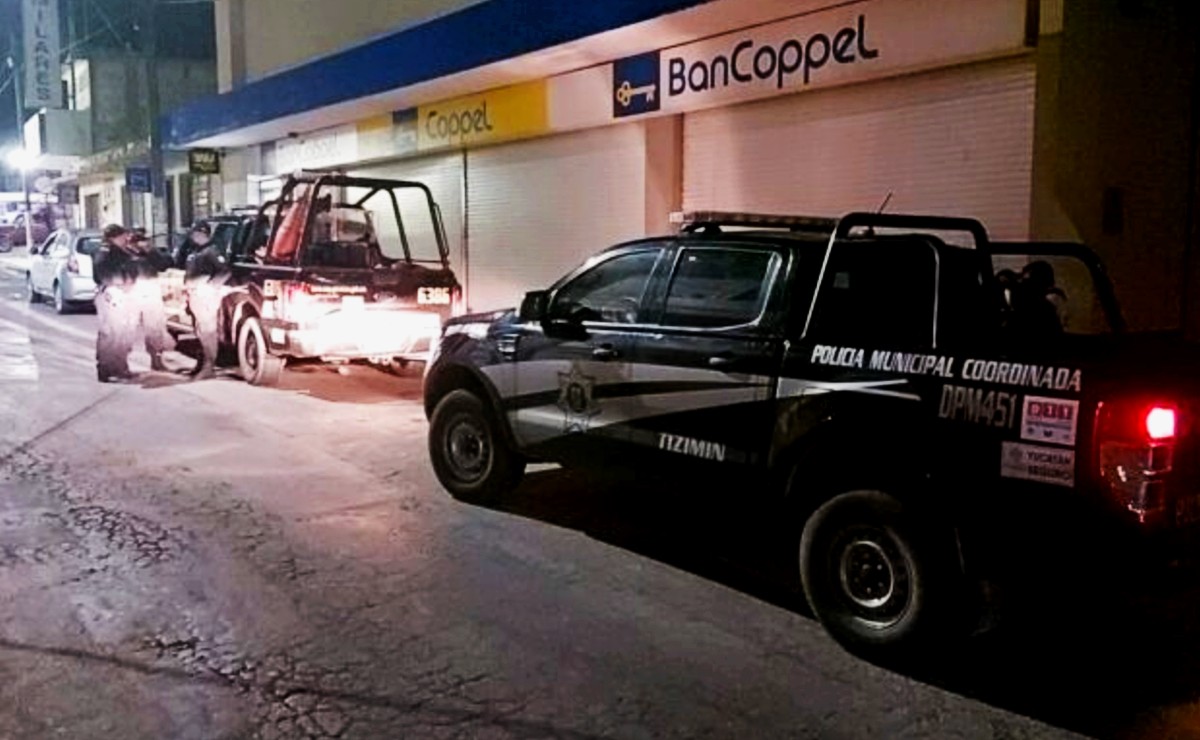 Detienen a sujeto que intentó robar en un Coppel de Tizimín; lo delatan las alarmas