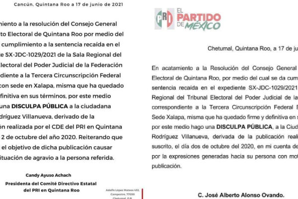 Fría 'disculpa' de dirigentes del PRI a la diputada Judith Rodríguez.